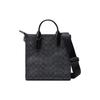 Gotham 24 Bolsa Tote com Pingente de Logo Icônico Bolsa Tote Masculina Preta CC096-CHR