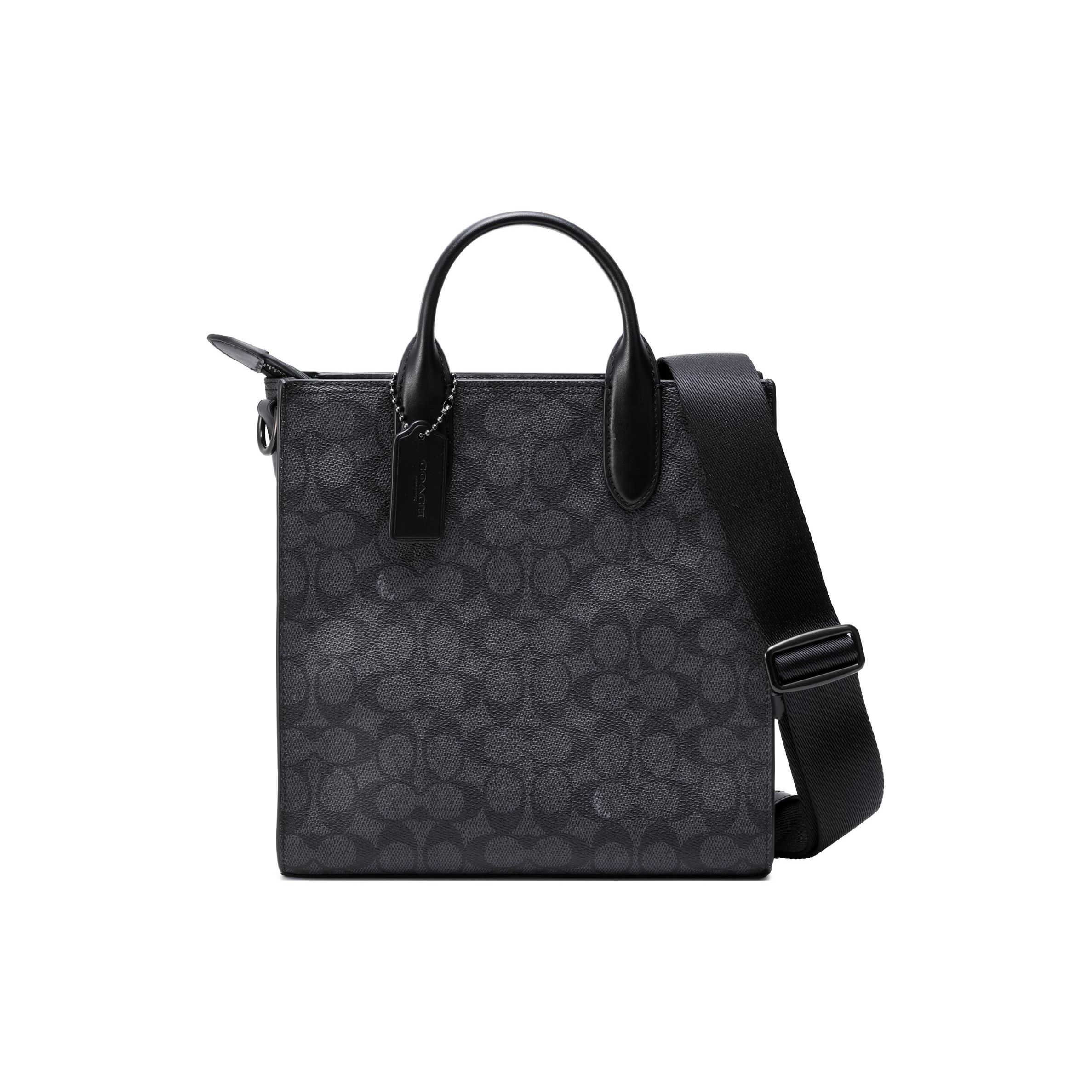 

Coach Gotham Tall Tote 24 Signature Canvas Charcoal CC096-CHR Basic Set (Bag+Dust Bag)