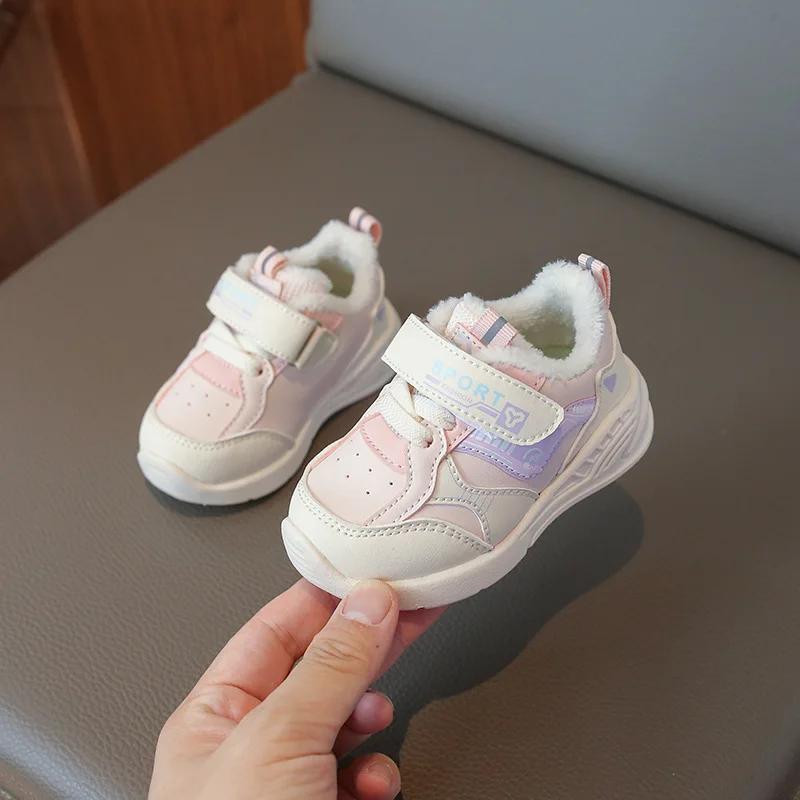 2024 New Baby Shoe Child Sneakers for Newborn Baby Toddler Shoes Fashion Antiskid Casual Shoes Waterproof Cotton Leather Shoes