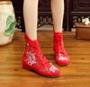Fashion Ethnic Style Women Shoe Embroidery Shoes for Woman Casual Streetwear Sneaker Winter Warm Vintage Ladies Shoe Zapatillas De Mujer