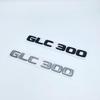 AATN1 3D ABS Chrome Black Letters GLC260 GLC300 GLC350 GLC220d GLC350e 4Matic Emblem for Mercedes Benz GLC X253 Car Trunk Logo Sticker