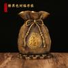 Copper Ming Copper Ware Brass Coin Bank Lucky Bag Gift Metal Crafts Home Wealth Store Opening