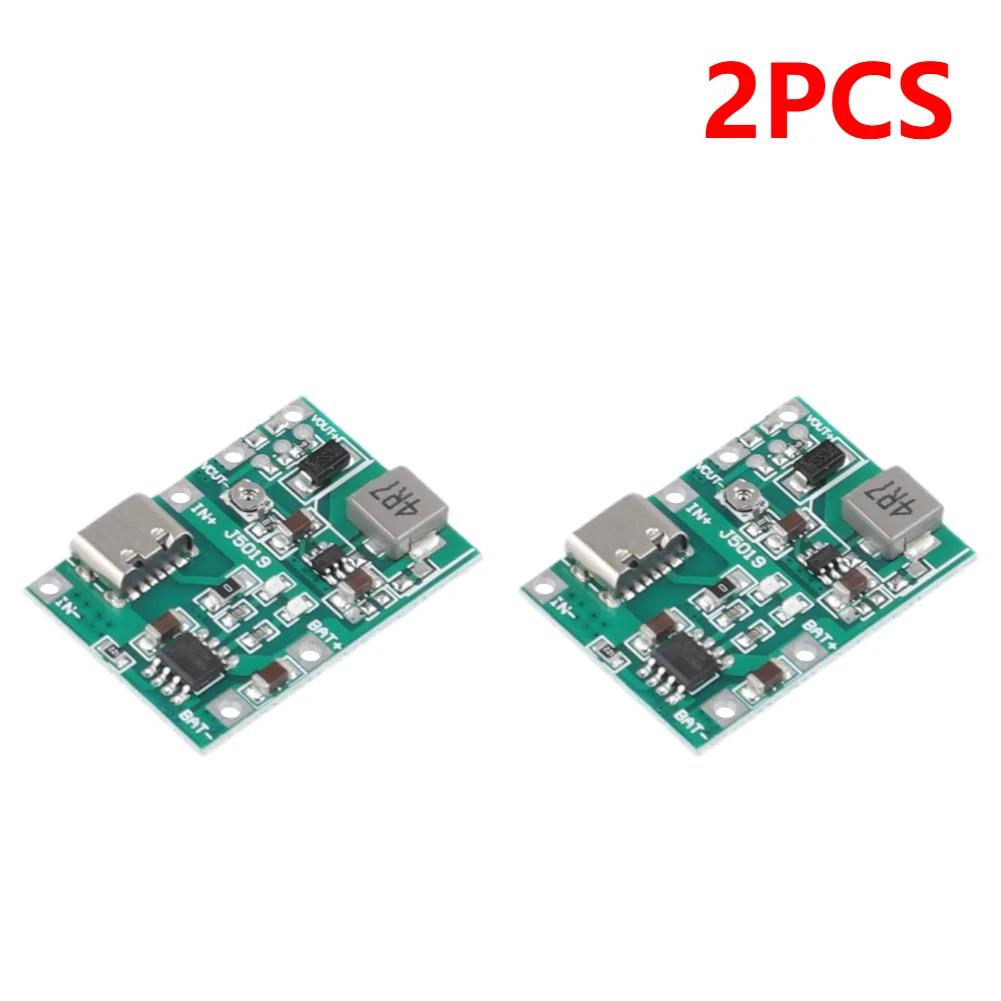 1-2PCS DC-DC Boost Module Type-C TP4056 Charger Discharge Power Board DC4.3-27V Charging Step Up Boost Module DIY Kit Parts