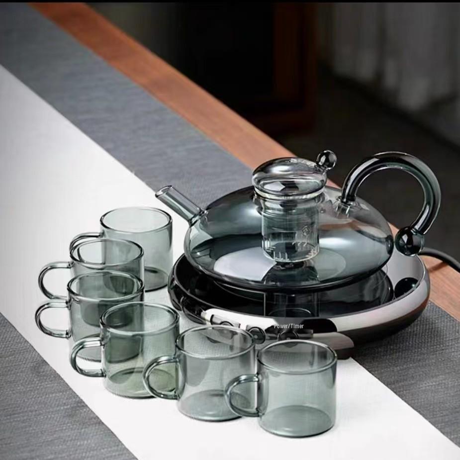 Bollitore Elettrico in Ceramica Retro di Lusso & Separatore d'Acqua