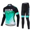 Winter Cycling Clothes Long-sleeved Suits Tops Trousers Men's Perspiration Breathability Elastic Tour De France Version