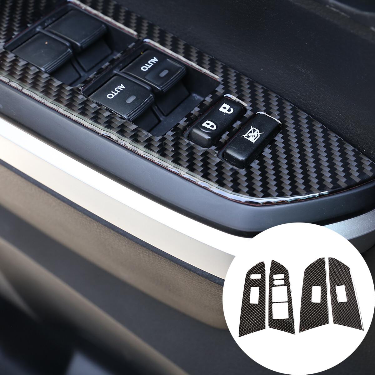 Carbon Fiber Window Lift Panel Switch Cover Trim for Toyota Tundra 2014-2018 New