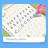 Magic Groove Practice Copybook Pen Preschools English Verison Kids Calligraphy Children Reusable Writing Book Free Wiping