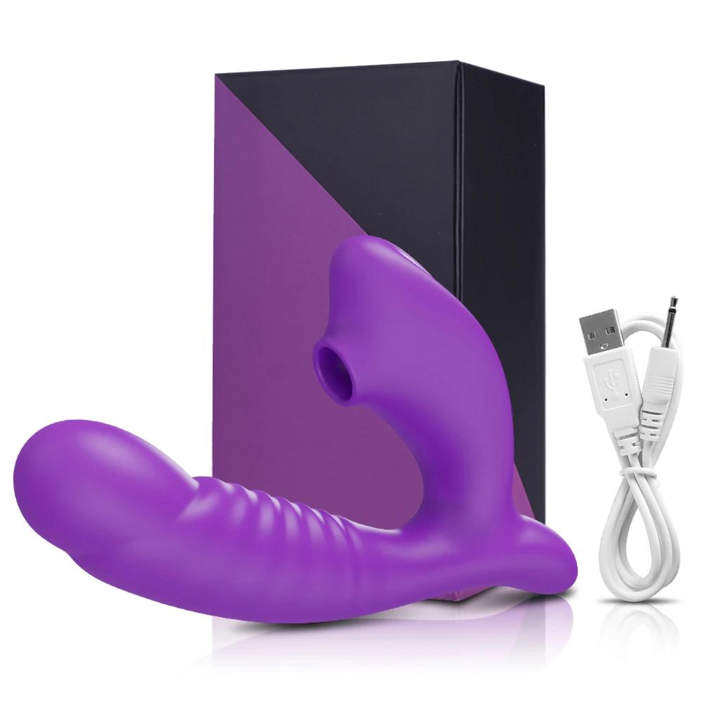 Clit Sucker Vibrator for Women Vagina G-Spot Vibrator Clitoris Stimulator Female Masturabtor Adult Goods Sex Toy for Women Dildo