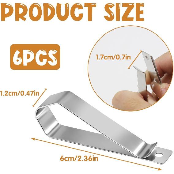 6Pcs Car Sun Visor Photo Frames, Visor Clips for Cars DIY Sunshade Photo Frame Clip Stainless Steel Material, Not Easy To Damage Strong Hold