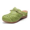 Fashion Low Butterfly-Knot Cover Toe Fretwork Heels Shoes Ladies' Slippers Big Size Slipers Women 2025 Flat Slides Fabric Floral Scandal