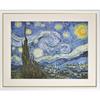 Sunny Town Gallery Framed Painting "Starry Night" by Van Gogh, F6, Framed Art Frame [with String and Hook], 52 X 42 Cm