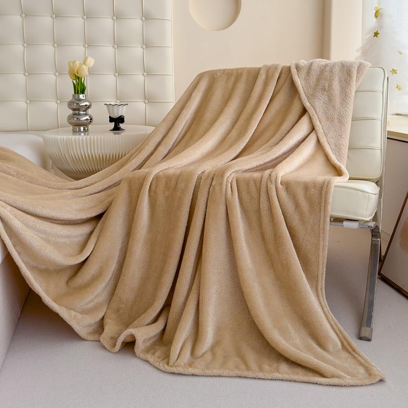 Single/Queen/Super King Thicker Fleece Throw Blanket for Bed or Sofa , Soft Plush Blanket
