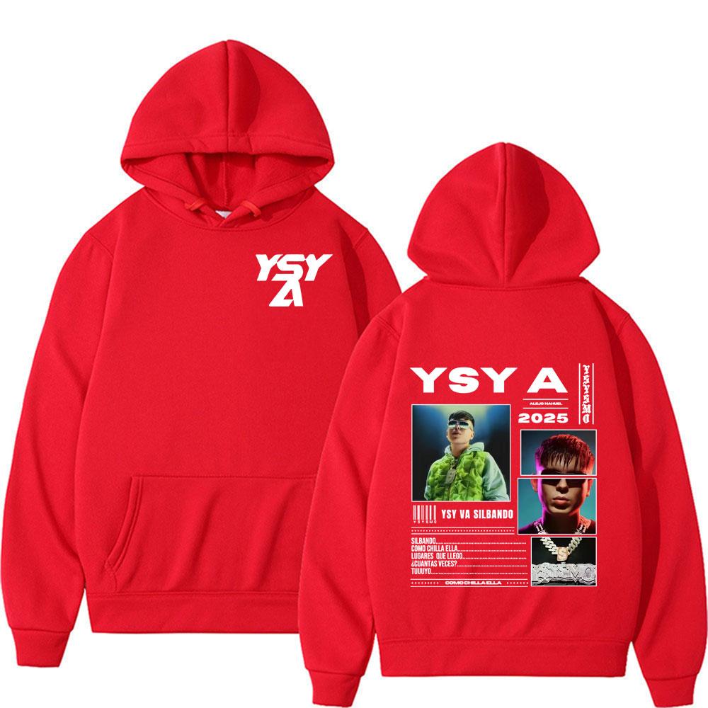 Rapper YSY A Ysysmo 2025 Tour Graphic Hoodie Men Women Retro Harajuku Fashion Hip Hop Sweatshirt Oversized Casual Fleece Hoodies