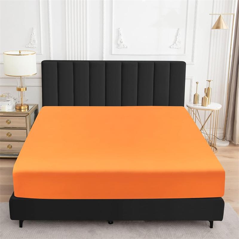 Waterproof Mattress Protector Soft Breathable Fitted Bed Cover, 18" Deep Pocket Noiseless Mattress Pad - Machine Washable, for Kids & Elderly