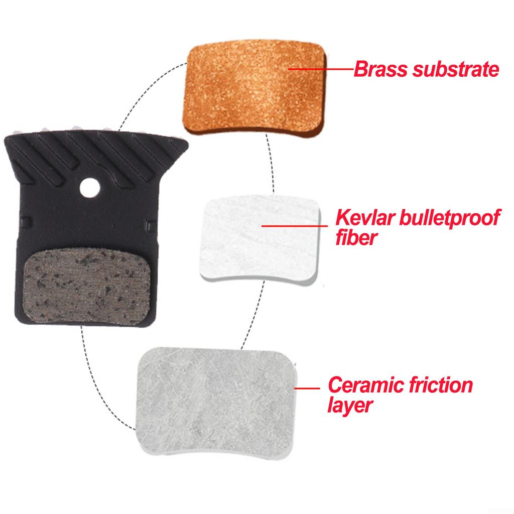 2 Pistonlu Disk Fren Balataları 36.6x34mm Siyah Yeni Bisiklet Parçaları