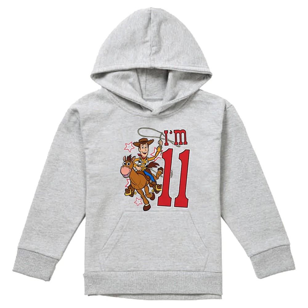 Toy Story Childrens/Kids I´m 11 Woody Heather Birthday Pullover Hoodie