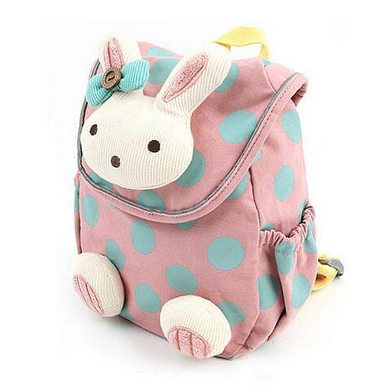 

Childrens Cartoon Canvas Backpack With Breathable And Wearresistant Features For Kindergarten рожевий
