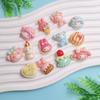 100 Pieces Sweet Cartoon Animals Bear Rabbit Cabochons Flatback Embellishments Charms for DIY Jewelry Craft Accessories