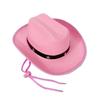 Cappelli da Cowboy Resistenti per Bambini dai 3 ai 12 Anni con Eleganti Borchie a Stella e Vestibilità Regolabile