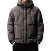 Men's High-End Lightweight 90% White Duck Down Puffer Jacket with Hood - Winter Warmth and Cold Protection