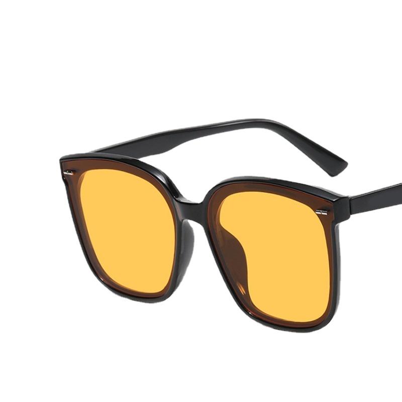 

Vintage Transparent Yellow Sun Glasses Men Fashion Driving UV Protection Sun Glasses Women Leisure Travel Sun Eyeglass Grunge Y2k