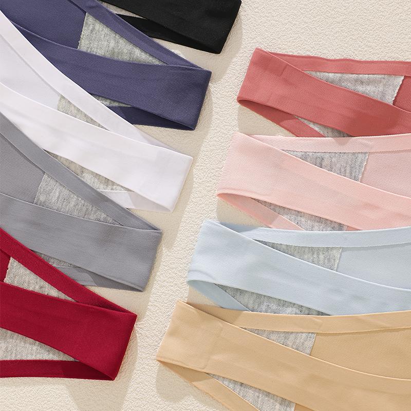 5Pcs/Set Sexy Minimalist Thong Underwear for Women Low Rise Thin Strap Seamless Soft Comfortable Briefs