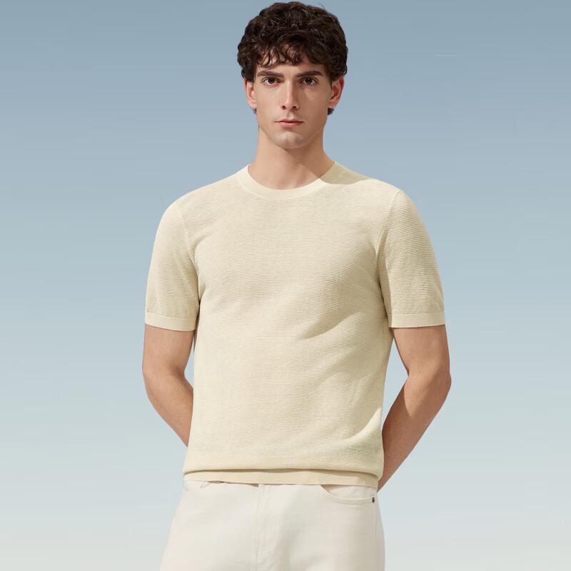 Judger Men s Silk Linen Blend Short Sleeve T-Shirt XXL