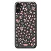 Für iPhone 17 Hülle Rosa Kleines Blumenmuster Druck Gerader Rand TPU Handy Rückseite