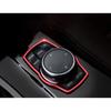 Red Aluminum Console Multimedia Knob Frame Trim For BMW X3 G01 X4 G02 2018-