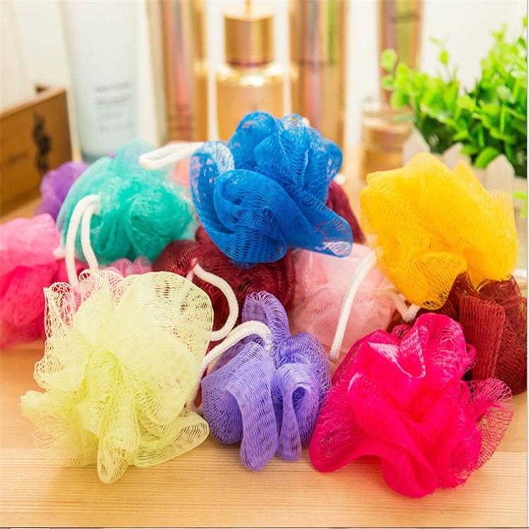 Durable Children's Large Bath Sponge with Non-Scattering Flowers for Bubble Bathing
