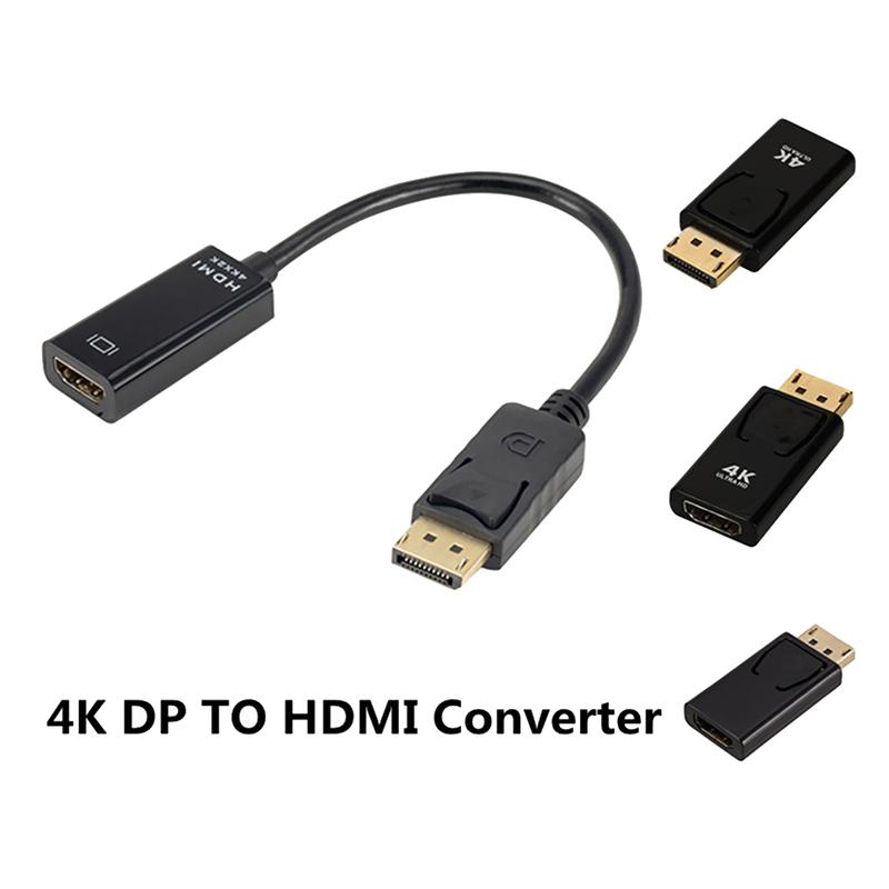 Displayport To Hdmi-Compatible Adapter Dp Male To Female Hdmi-Compatible Video Audio Cable Hd 4K 1080P For Pc Tv Laptop