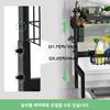 Large Over The Sink Dish Drying Rack Kitchen Tablewares Storage Shelf Adejustable Height and Length Rust Proof Black