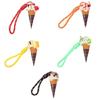 Delicious Looking Ice Cream Accessory Unique Design Lovely Key Chain Ornament For Backpacks And Handbags