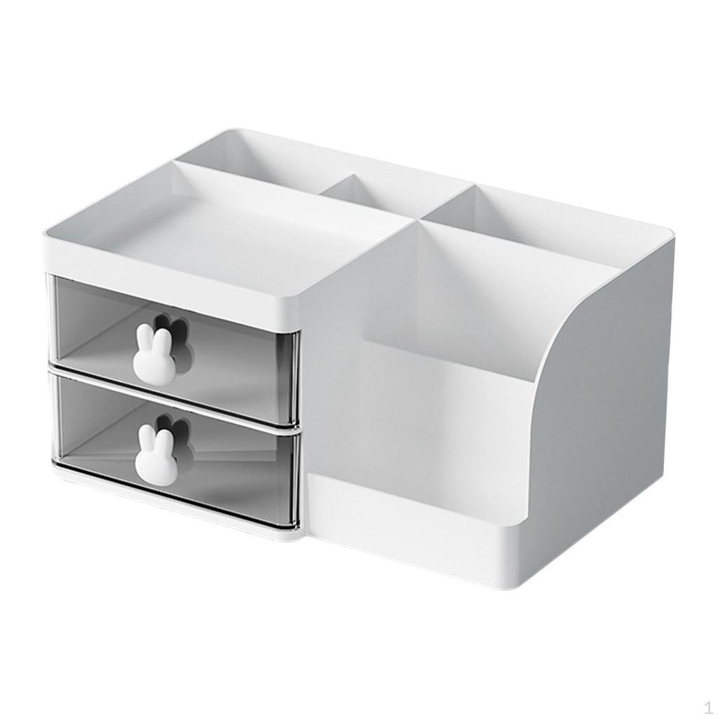 Stolní organizéry Úložné stojany Příslušenství Kosmetický velkokapacitní přihrádkový stůl