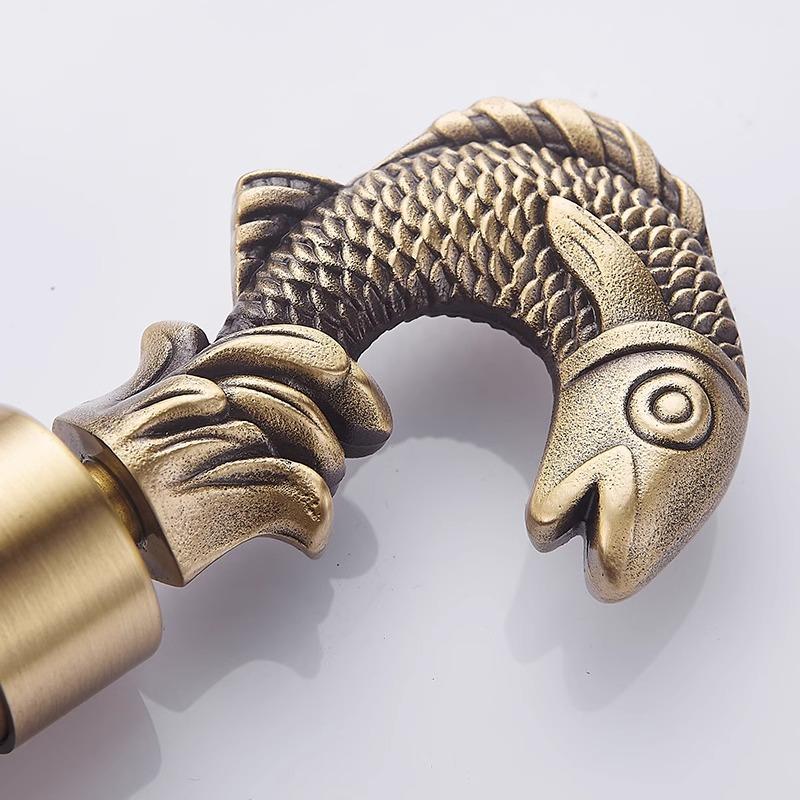 Bidcock Faucet Antique Bronze Dragon Carved Tap Bathroom Mop Faucet Washing Machine Faucet Outdoor Faucet For Garden 811573
