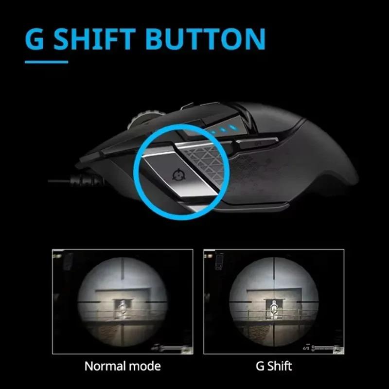 2025 Hot G502 HERO High Performance Gaming Mouse 16000 DPI Wire Mice Adjustable Light Synchronizatio For Mouse Gamer RGB upgrade