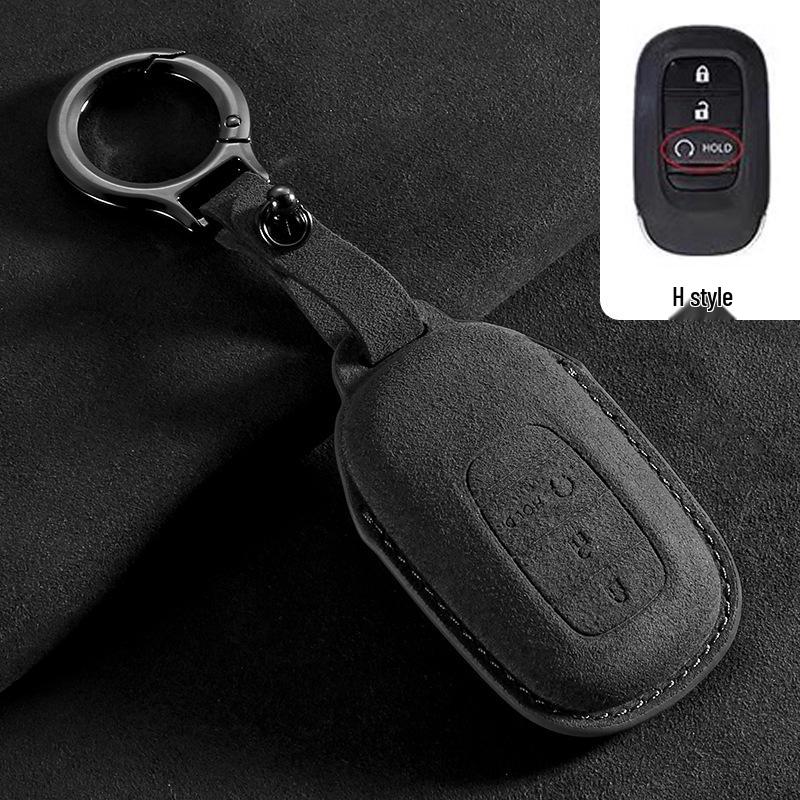 

Compatible Car Key Case for Honda CRV, Accord 10th Gen, Civic, XRV, Guandao, Lingpai, Haoying, Binzhi - Cowhide Leather Bag
