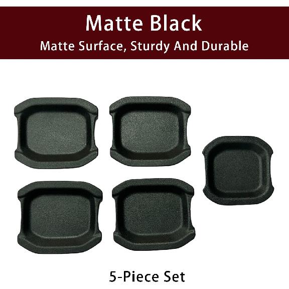 LIUQING Door Handle Bowl Cover Trim for 2018-2023 2024 2025 Jeep Wrangler JL JLU & Jeep Gladiator JT 4 Doors Exterior Accessories Door Bowl Scratch