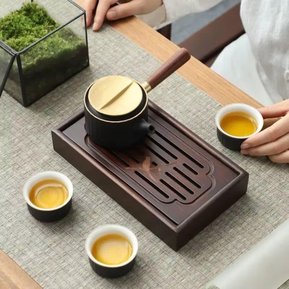 Natural Bamboo Tea Drainage Board Simple Bamboo Tea Tray Chinese Tea Tray Tea Enthusiast