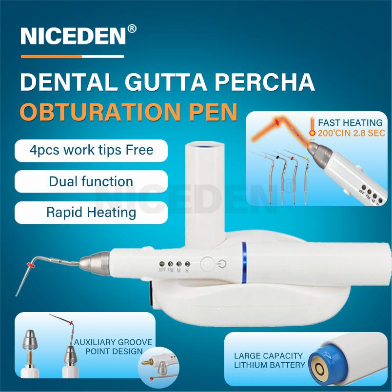 Niceden Meite Medical Dental Teether Fără Fir Sistem de Obturație Percha Pix Încălzitor Endo Cu 4 Vârfuri