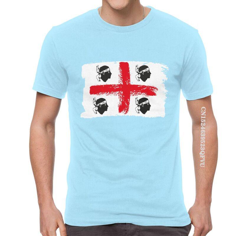 Sardinia Sardegna Flag Italy T Shirts Funny Italian Pride Tshirt Hip Hop T Shirt Men Oversized Tee Harajuku Fast Shipping