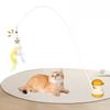 Cat Toys Multifunctional Cute Duck Cat Teaser Long Pole Feather Bell Self-hi To Relieve Boredom Rotating Catnip Pet Toys