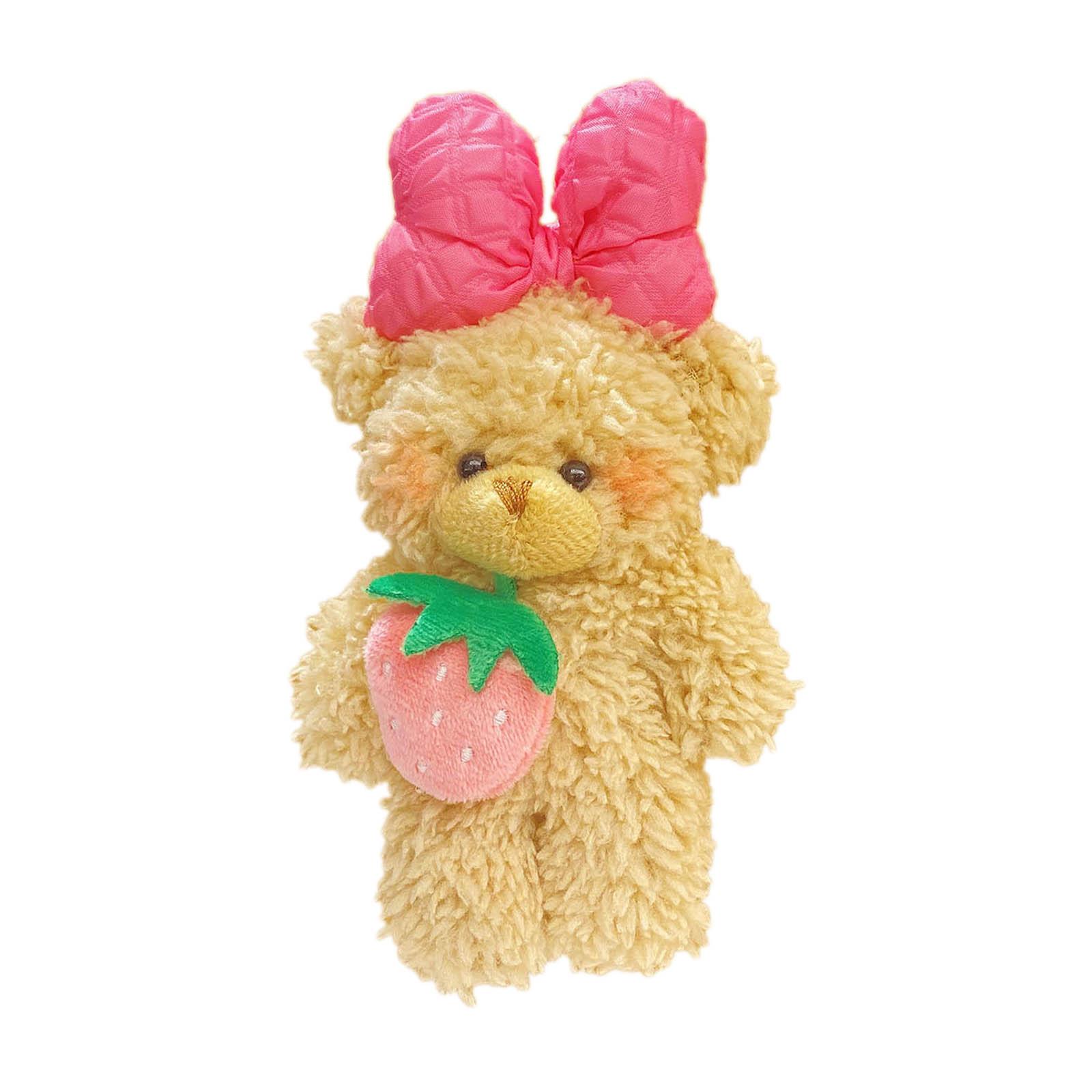 

Plush Bear Shape Keychains Bag Pendant Cute Backpack Pendant Plush Dolls Keychains Plush Material for Couples Girls Teen 1