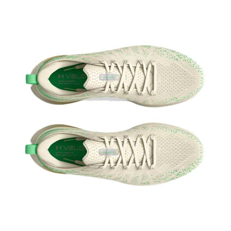 Under Armour Flow Velociti 3 Etched In Stone Men Sneakers Cream Ivory-Dune Court-Green 3027327-100