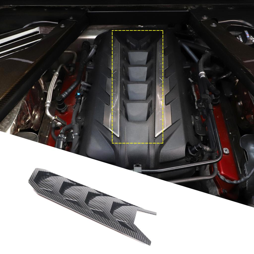 Carbon fiber ABS Engine Shroud Cover Panel Cover Trim For Corvette C8 -2025