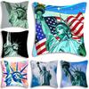 Statue Of Liberty Art Pillow Case Sofa Cushion Cover Room Home Decoration