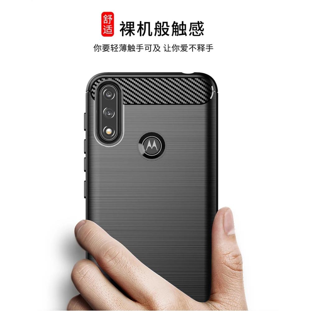 For Motorola Moto E7i Power Case Rubber Silicone Carbon Fiber Cover For Motorola E7i E7 Power Back Case For Moto E7i Power Case