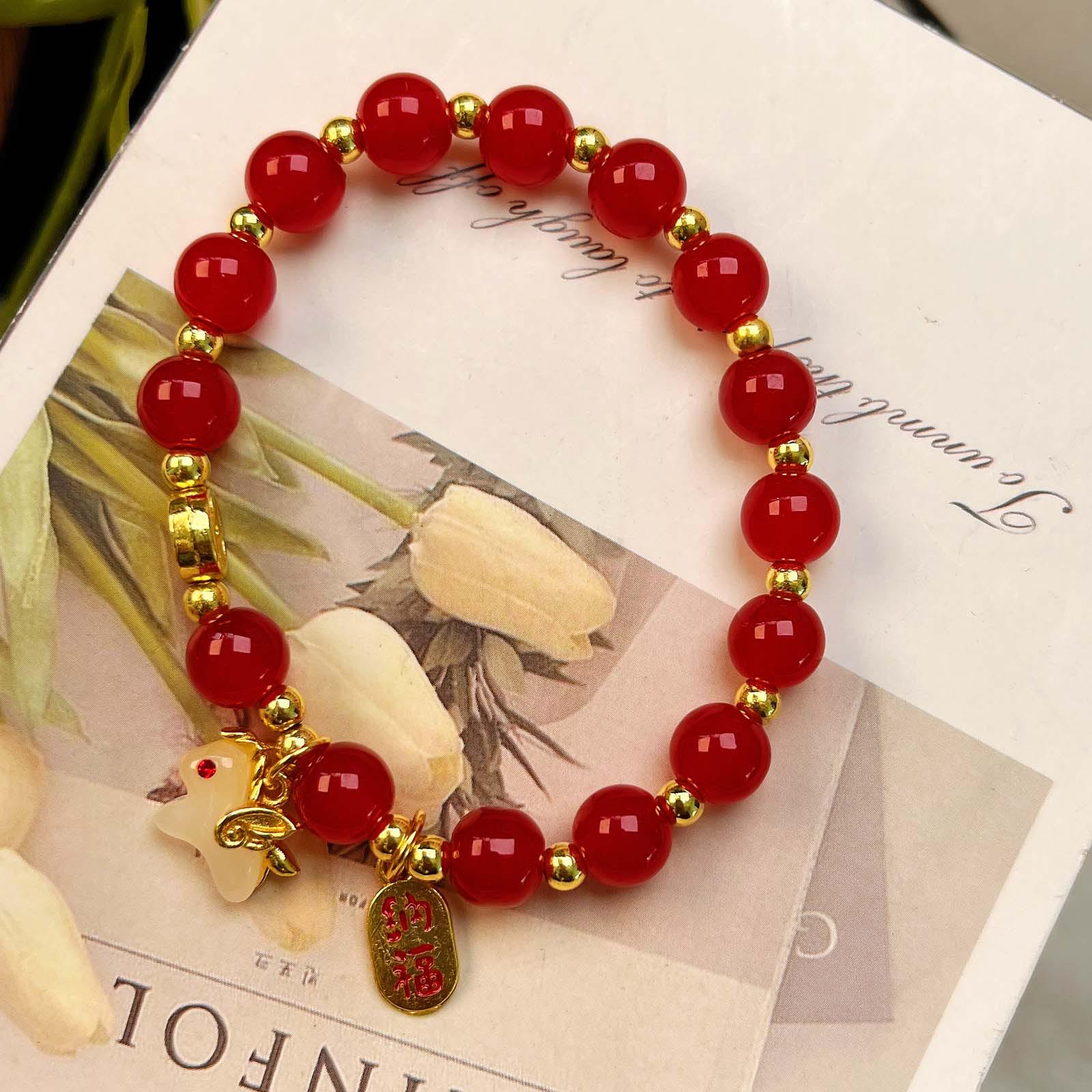 

Fu Pai Na Fu Women s Chinese Style Little Horse Beaded Bracelet