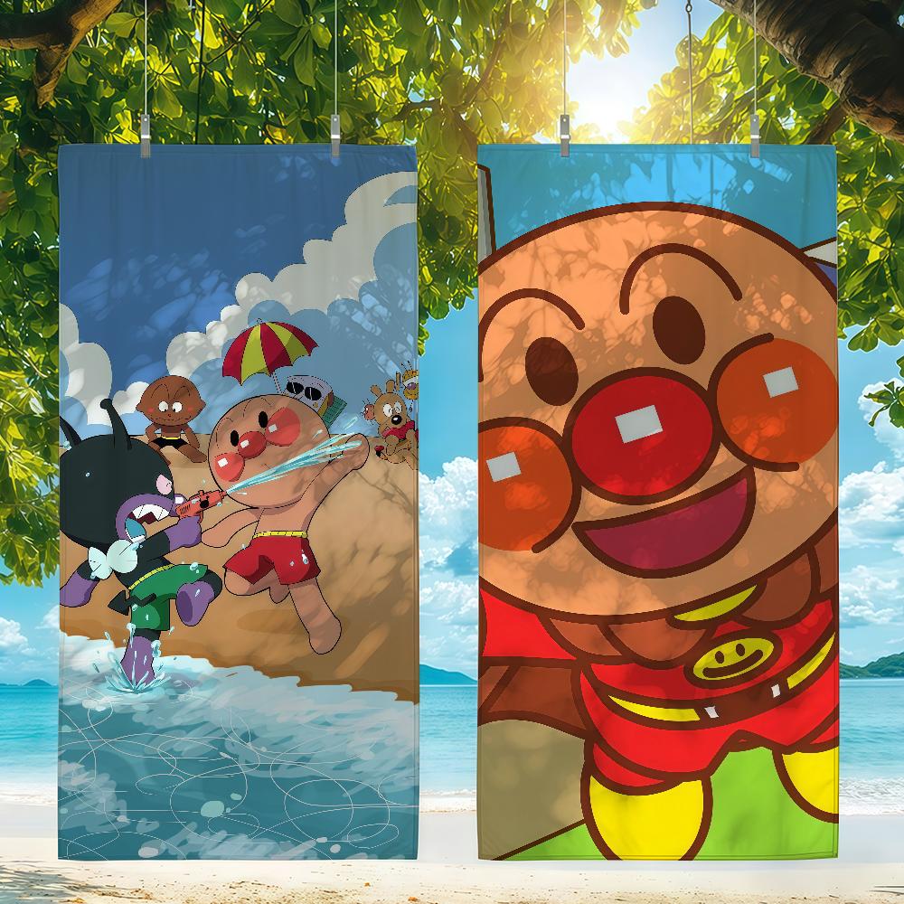 Book Towel Beach Shower Bath  A-Anpanman  Travel Lightweight Skin Friendly for Pool Camping Cruise Summer