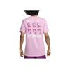 Nike Sportswear Letter Print Pattern Ribbed Crew Neck Sports Short Sleeve T-Shirt Men Tops Pink FZ4794-621